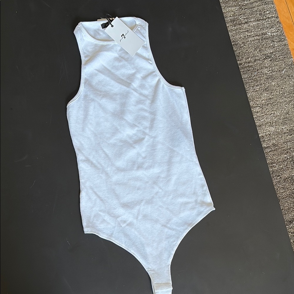 7 FOR ALL MANKIND RIBBED BODYSUIT